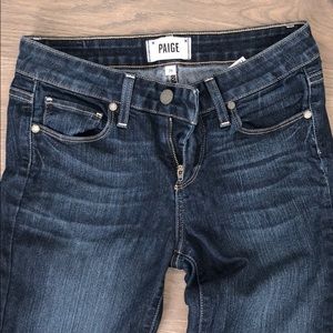 Paige Dark Blue Capri Denim